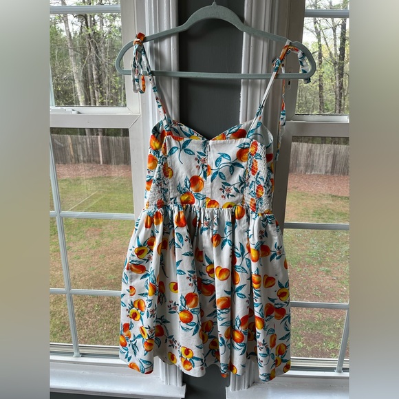 Amanda Uprichard Harmony Dress In Peaches - Picture 9 of 10